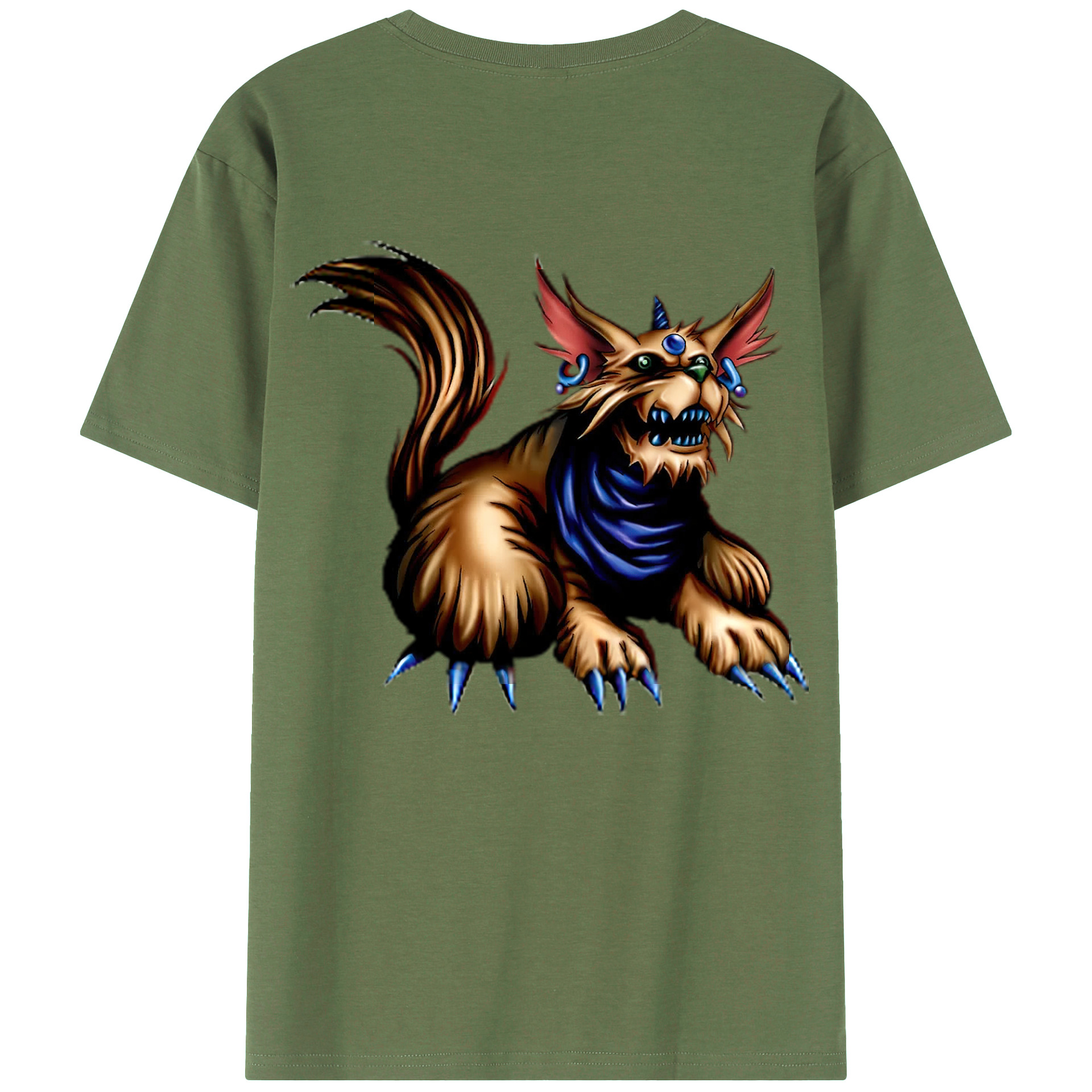 （画像用） 遊☆戯☆王 Yu-Gi-Oh! 綿100％ メンズ半袖Tシャツ（バックプリント） 通気性